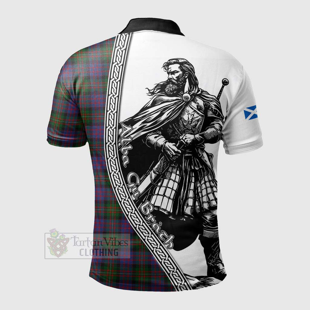 MacDonell (McDonell) Tartan Clan Crest Polo Shirt with Highlander Warrior Celtic Style - Tartan Vibes Clothing