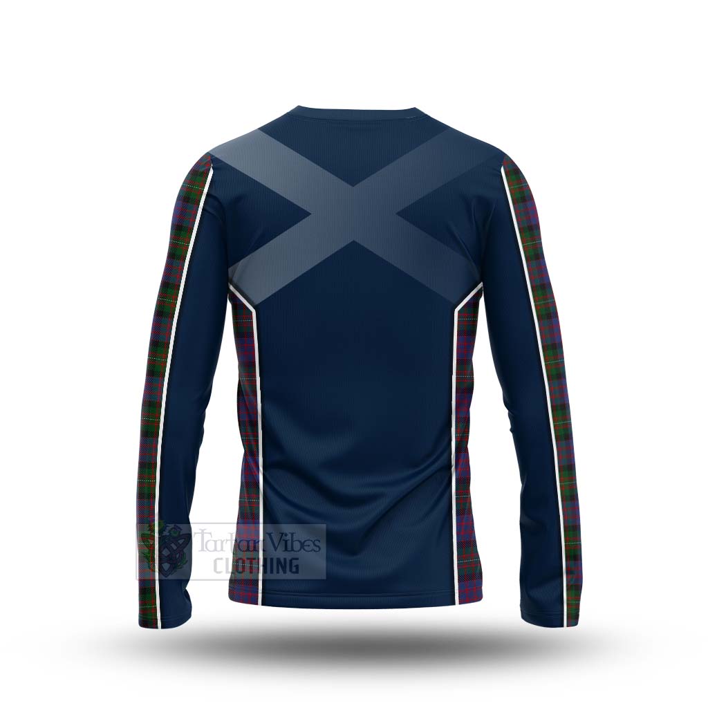 MacDonell (McDonell) Tartan Long Sleeve T-Shirt with Family Crest and Scottish Thistle Vibes Sport Style - Tartan Vibes Clothing