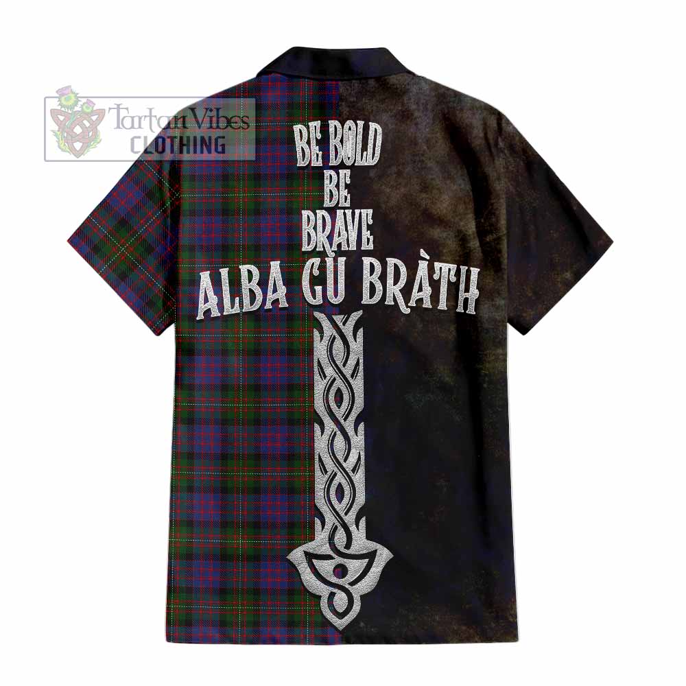 MacDonell (McDonell) Tartan Family Crest Hawaiian Shirt Alba Gu Brath Be Brave Lion Ancient Style - Tartan Vibes Clothing