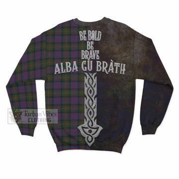 MacDonell (McDonell) Tartan Family Crest Sweatshirt Alba Gu Brath Be Brave Lion Ancient Style - Tartan Vibes Clothing