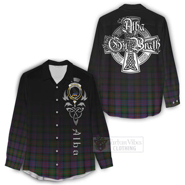 MacDonell (McDonell) Tartan Women's Casual Shirt Featuring Alba Gu Brath Family Crest Celtic Inspired - Tartan Vibes Clothing