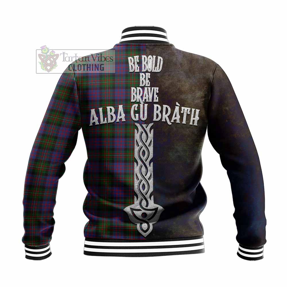 MacDonell (McDonell) Tartan Family Crest Baseball Jacket Alba Gu Brath Be Brave Lion Ancient Style - Tartan Vibes Clothing