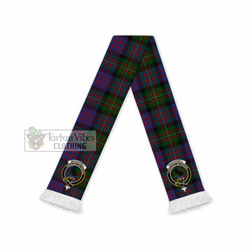 Tartan Vibes Clothing MacDonell (McDonell) Tartan Ruffneck Scarf with Family Crest