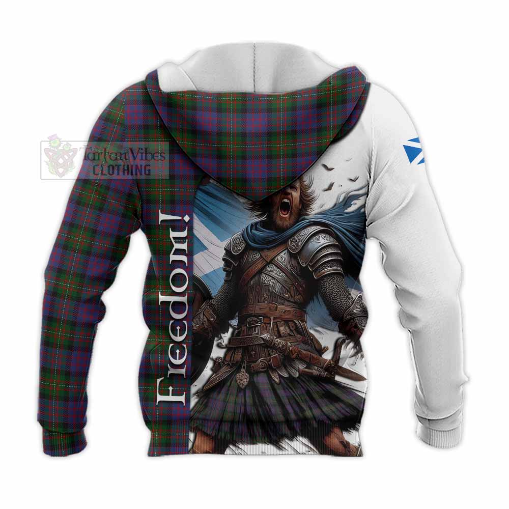 MacDonell (McDonell) Crest Tartan Knitted Hoodie Inspired by the Freedom of Scottish Warrior - Tartan Vibes Clothing