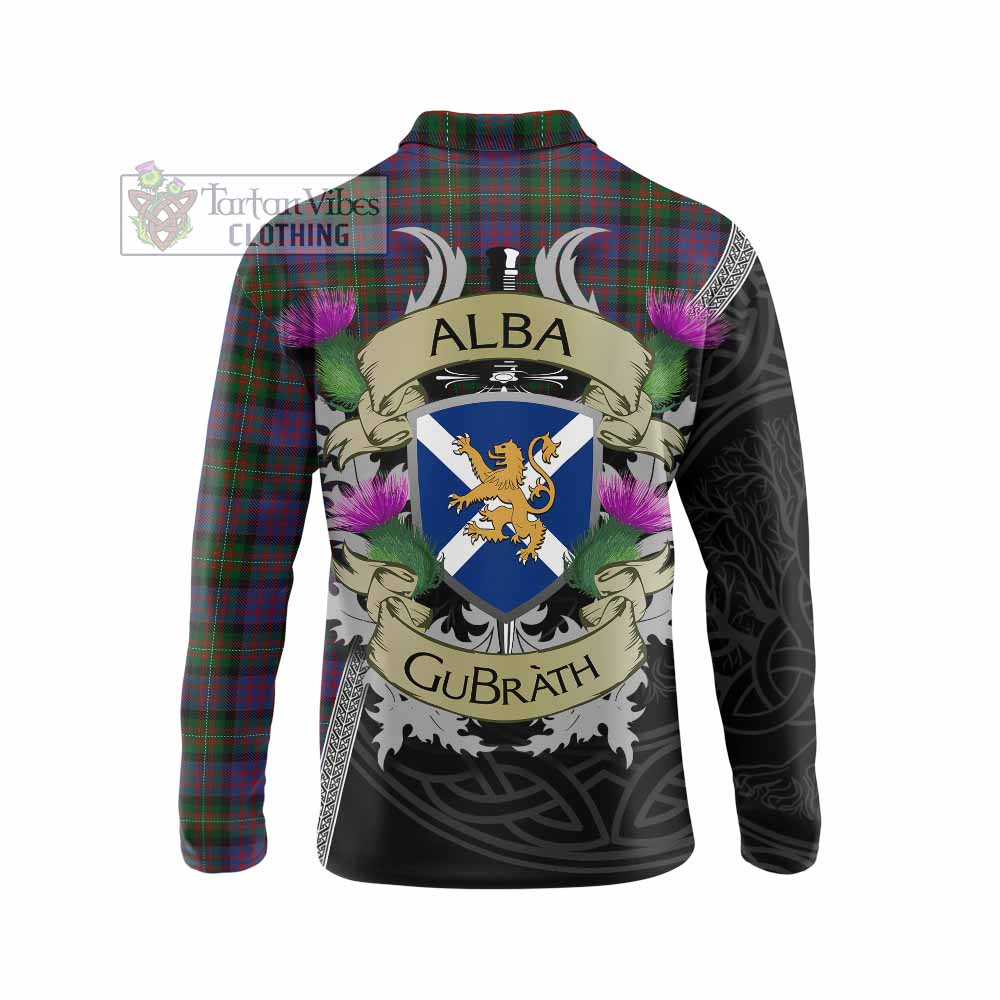 MacDonell (McDonell) Tartan Family Crest Long Sleeve Polo Shirt Lion Rampant Royal Thistle Shield Celtic Inspired - Tartan Vibes Clothing