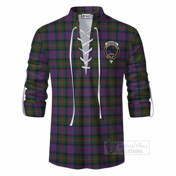 MacDonell (McDonell) Tartan Ghillie Kilt Shirt with Family Crest DNA In Me Style - Tartan Vibes Clothing