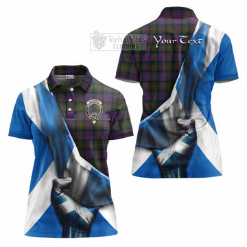 MacDonell (McDonell) Tartan Women's Polo Shirt with Family Crest Scotland Patriotic Style - Tartan Vibes Clothing