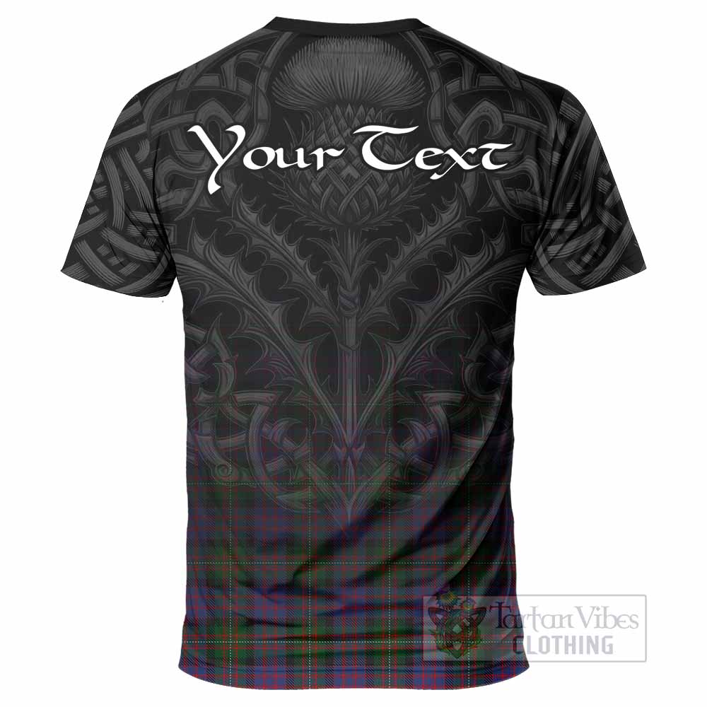 Tartan Vibes Clothing MacDonell (McDonell) Tartan T-Shirt with Family Crest Celtic Thistle Vibes