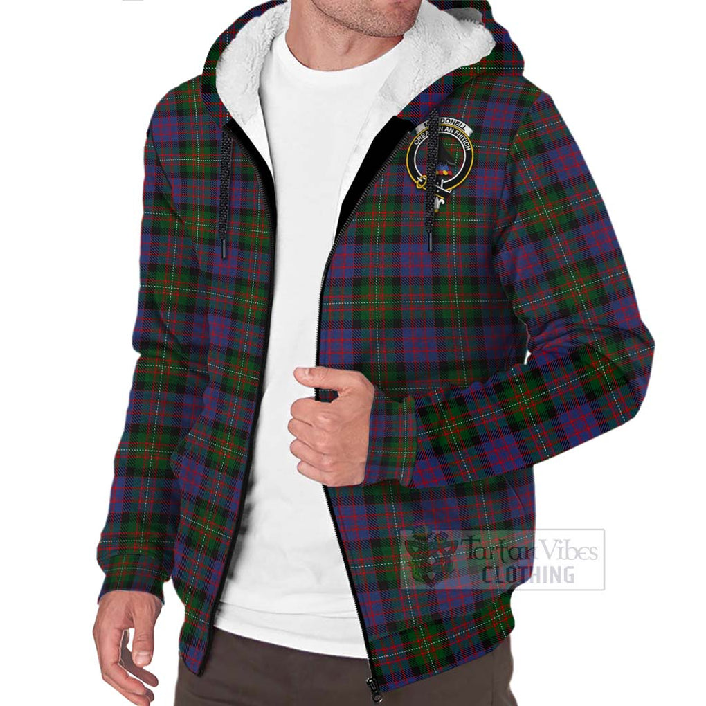 MacDonell (McDonell) Tartan Sherpa Hoodie with Family Crest Celtic Skull Style Unisex - Tartan Vibes Clothing