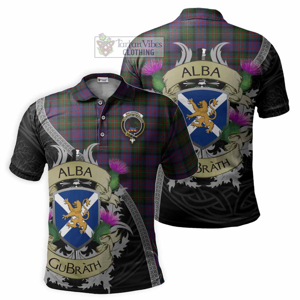 MacDonell (McDonell) Tartan Family Crest Polo Shirt Lion Rampant Royal Thistle Shield Celtic Inspired - Tartan Vibes Clothing