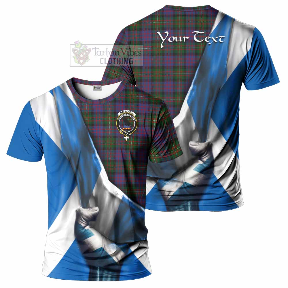 MacDonell (McDonell) Tartan T-Shirt with Family Crest Scotland Patriotic Style - Tartan Vibes Clothing