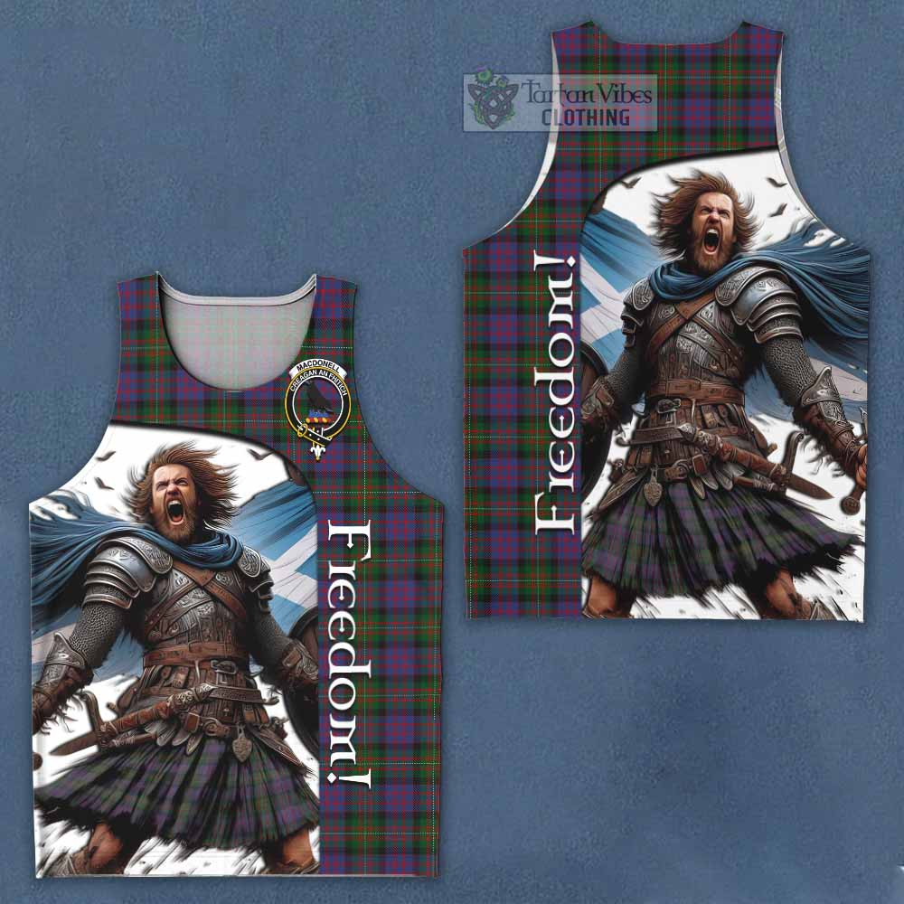 MacDonell (McDonell) Crest Tartan Men's Tank Top Inspired by the Freedom of Scottish Warrior - Tartan Vibes Clothing