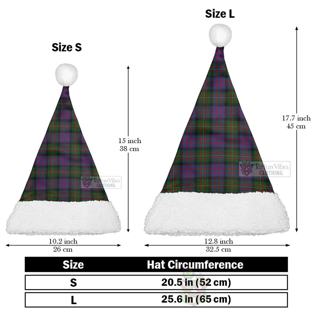 MacDonell (McDonell) Tartan Christmas Santa Hats Christmas Hat L 25.6in (65cm) - Tartan Vibes Clothing