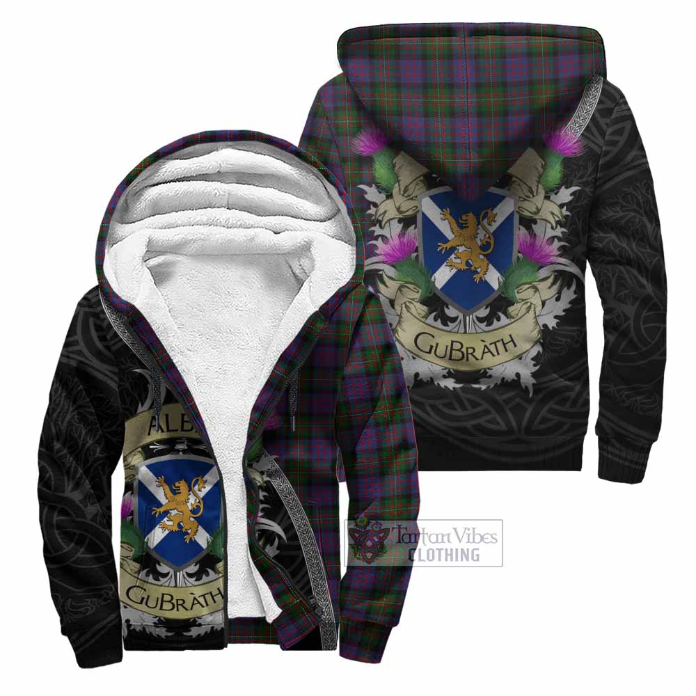 MacDonell (McDonell) Tartan Family Crest Sherpa Hoodie Lion Rampant Royal Thistle Shield Celtic Inspired Unisex - Tartan Vibes Clothing