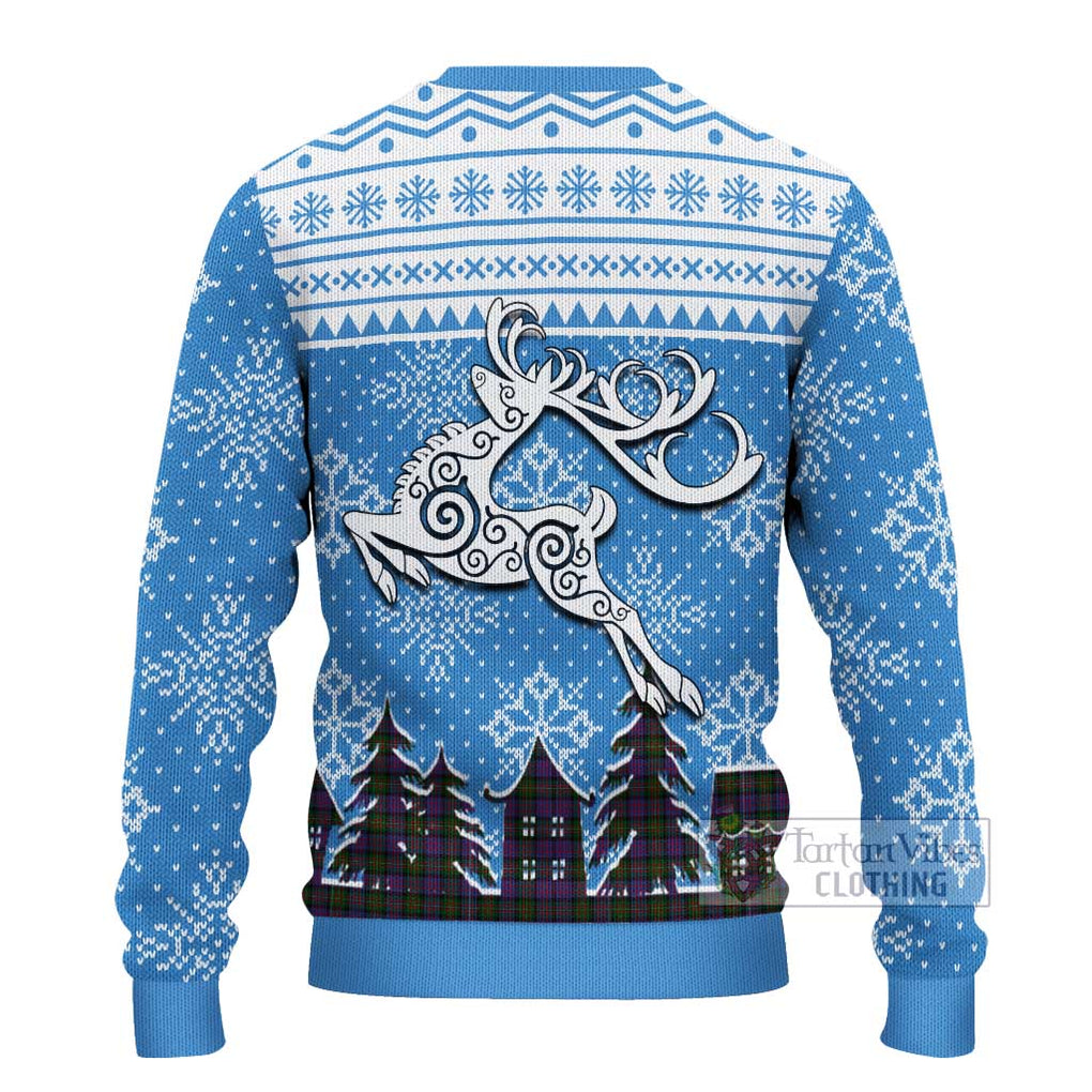 MacDonell (McDonell) Clan Christmas Ugly Sweater Celtic Reindeer Style - Tartan Vibes Clothing