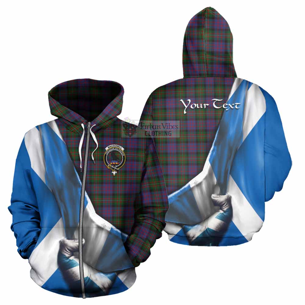 MacDonell (McDonell) Tartan Hoodie with Family Crest Scotland Patriotic Style Zip Hoodie - Tartan Vibes Clothing