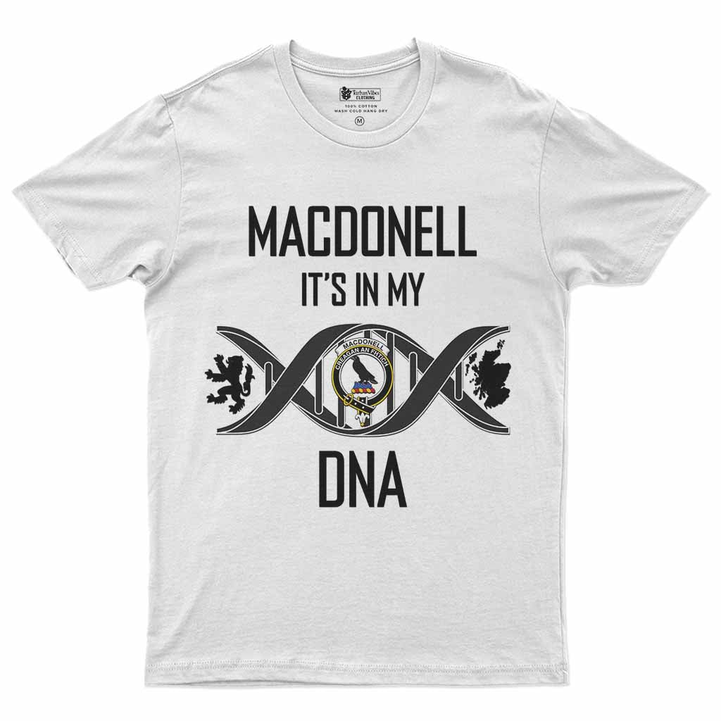 MacDonell (McDonell) Clan DNA Men's T-Shirt White - Tartan Vibes Clothing