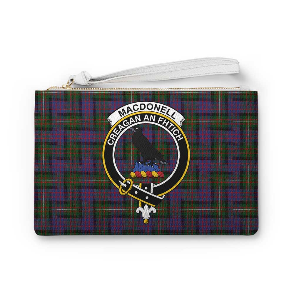Tartan Vibes Clothing MacDonell (McDonell) Family Crest Tartan Clutch Bag
