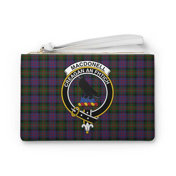 Tartan Vibes Clothing MacDonell (McDonell) Family Crest Tartan Clutch Bag