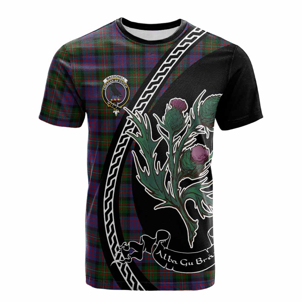 MacDonell (McDonell) Family Crest Tartan Cotton T-shirt Alba Thistle Inspired - Tartan Vibes Clothing