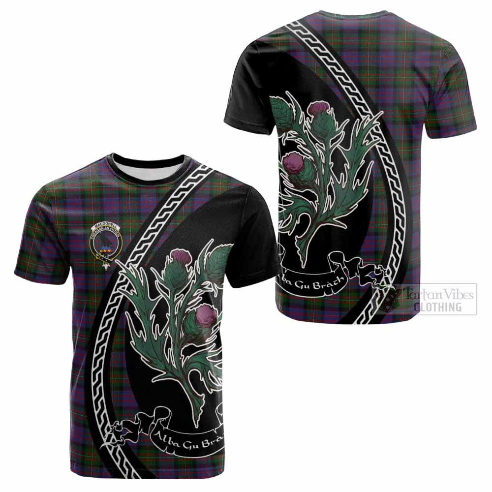 MacDonell (McDonell) Family Crest Tartan Cotton T-shirt Alba Thistle Inspired - Tartan Vibes Clothing
