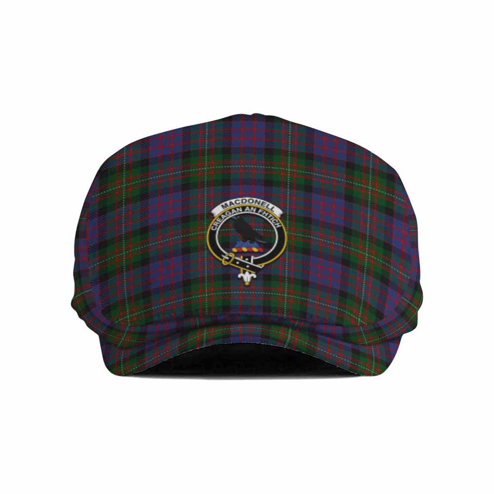 MacDonell (McDonell) Family Crest Tartan Jeff Cap, Tartan Flat Cap