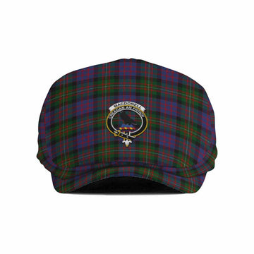 MacDonell (McDonell) Family Crest Tartan Jeff Cap, Tartan Flat Cap