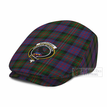 MacDonell (McDonell) Family Crest Tartan Jeff Cap, Tartan Flat Cap