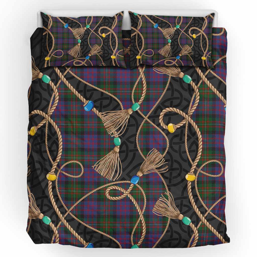 MacDonell (McDonell) Scottish Tartan Twisted Ropes Stylized Bedding Set UK Bedding Set UK King 91*87 inch - Tartan Vibes Clothing