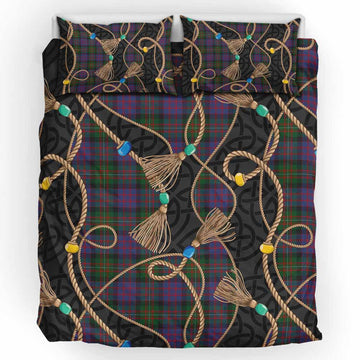 MacDonell (McDonell) Scottish Tartan Twisted Ropes Stylized Bedding Set UK Bedding Set UK King 91*87 inch - Tartan Vibes Clothing