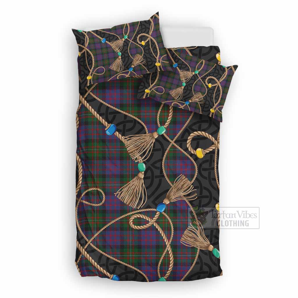 MacDonell (McDonell) Scottish Tartan Twisted Ropes Stylized Bedding Set UK Bedding Set UK Double 79*79 inch - Tartan Vibes Clothing