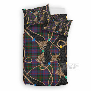 MacDonell (McDonell) Scottish Tartan Twisted Ropes Stylized Bedding Set UK Bedding Set UK Double 79*79 inch - Tartan Vibes Clothing