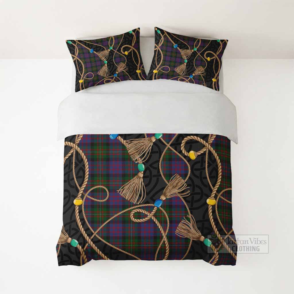 MacDonell (McDonell) Scottish Tartan Twisted Ropes Stylized Bedding Set - Tartan Vibes Clothing