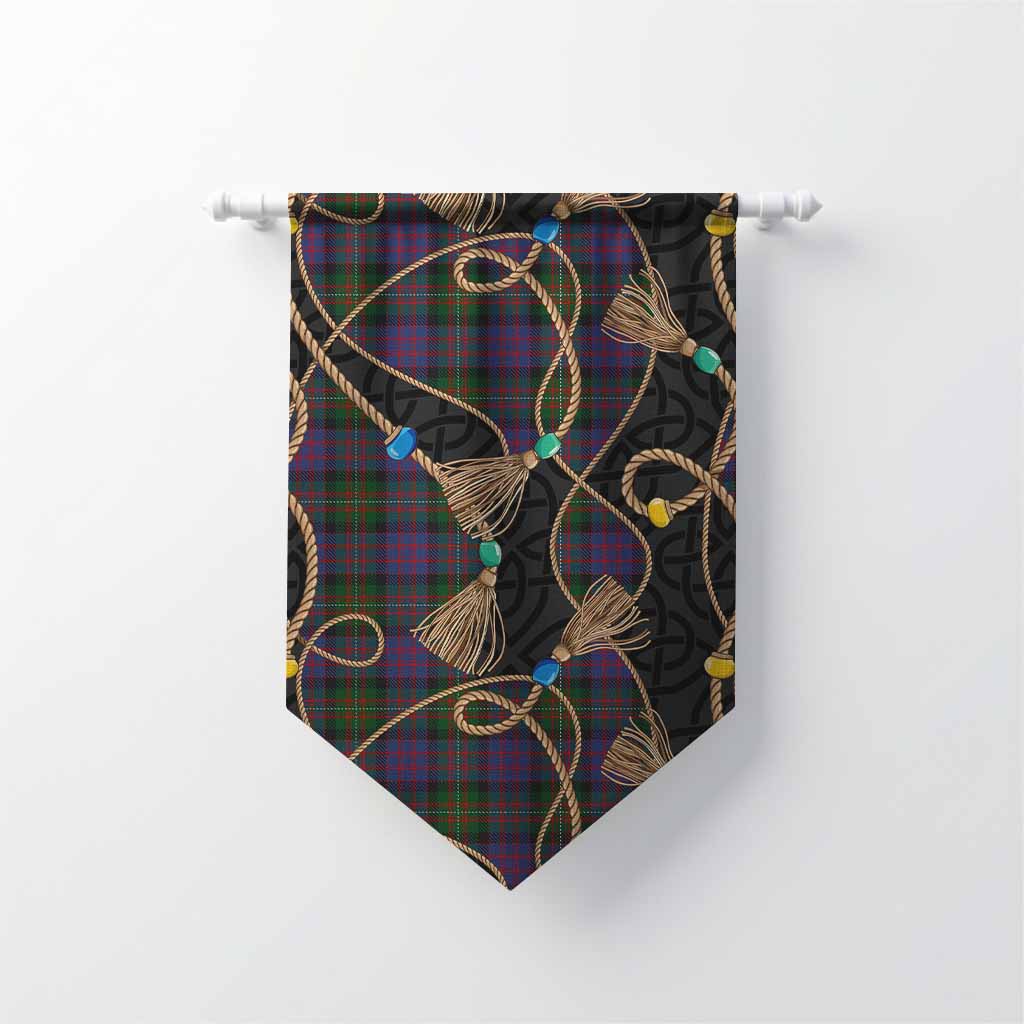 MacDonell (McDonell) Scottish Tartan Twisted Ropes Stylized Gonfalon Chevron - Tartan Vibes Clothing