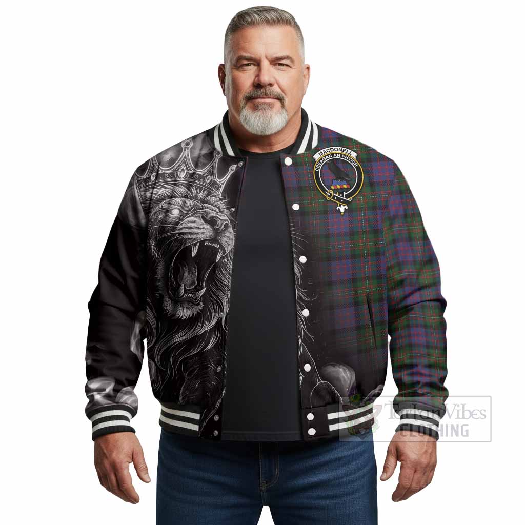 MacDonell (McDonell) Tartan Baseball Jacket Roaring Lion Heritage