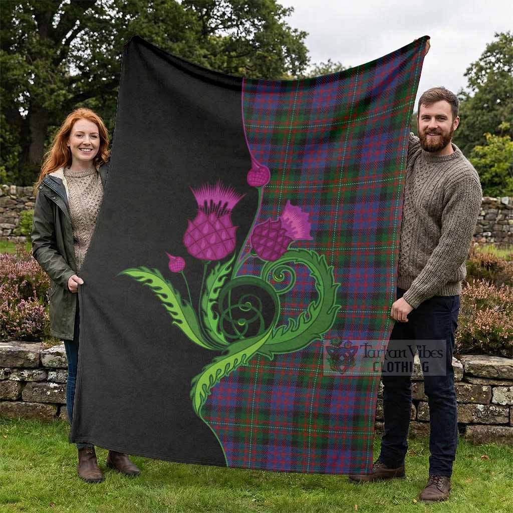 MacDonell (McDonell) Tartan Blanket Traditional Scottish Thistle - Tartan Vibes Clothing