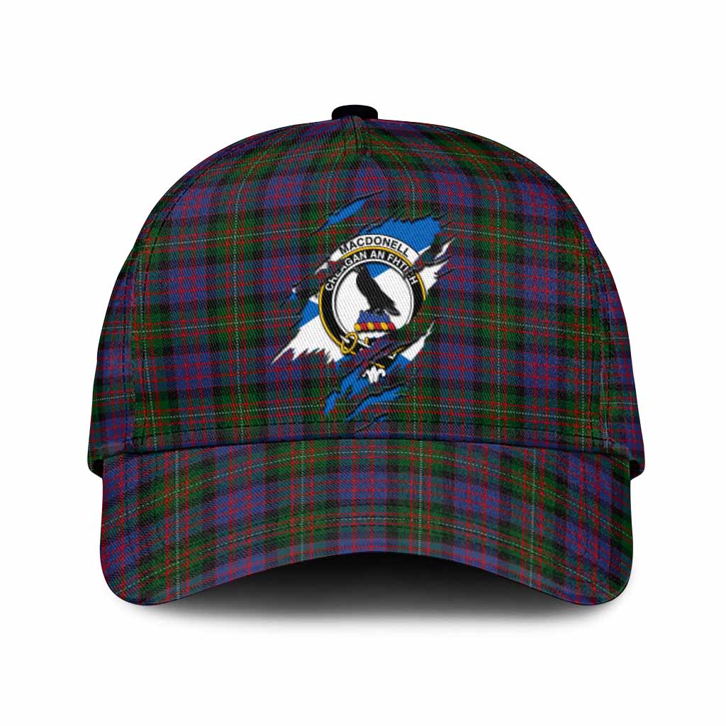 MacDonell (McDonell) Tartan Classic Cap with Family Crest In Me Style