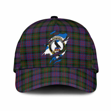 MacDonell (McDonell) Tartan Classic Cap with Family Crest In Me Style