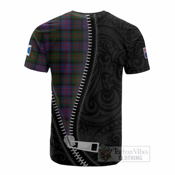 MacDonell (McDonell) Tartan Cotton T-shirt New Zealand Pattern Unique Zipper Stylized