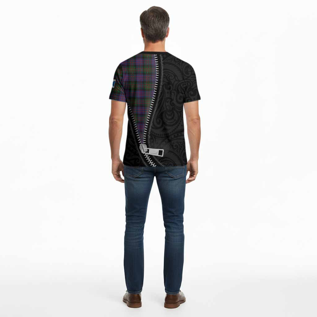 MacDonell (McDonell) Tartan Cotton T-shirt New Zealand Pattern Unique Zipper Stylized