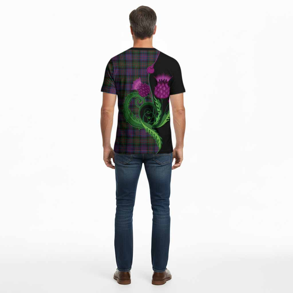 MacDonell (McDonell) Tartan Cotton T-shirt Traditional Scottish Thistle