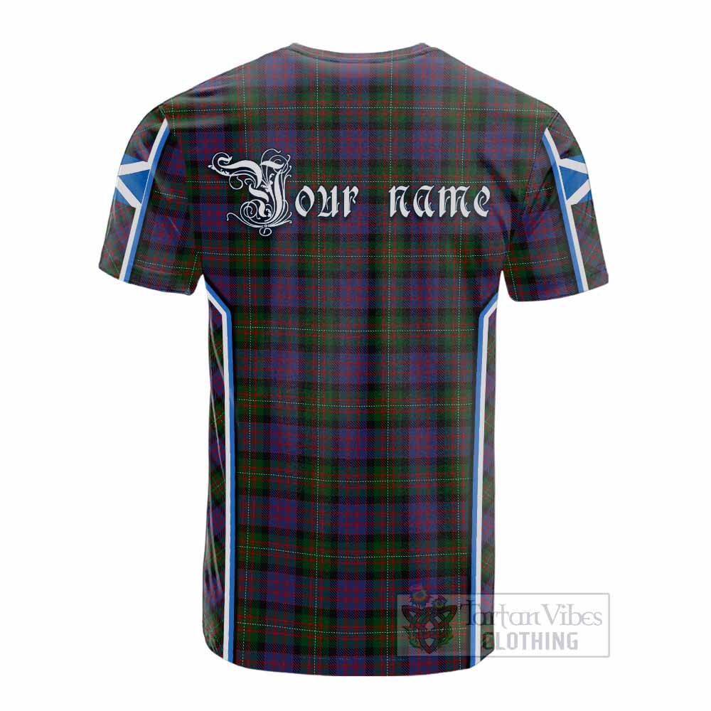 MacDonell (McDonell) Tartan Crest Cotton T-shirt Scotland Coat of Arm Flag Style - Tartan Vibes Clothing