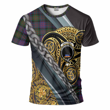 MacDonell (McDonell) Tartan Crest T-Shirt Scottish Triskele Celtic