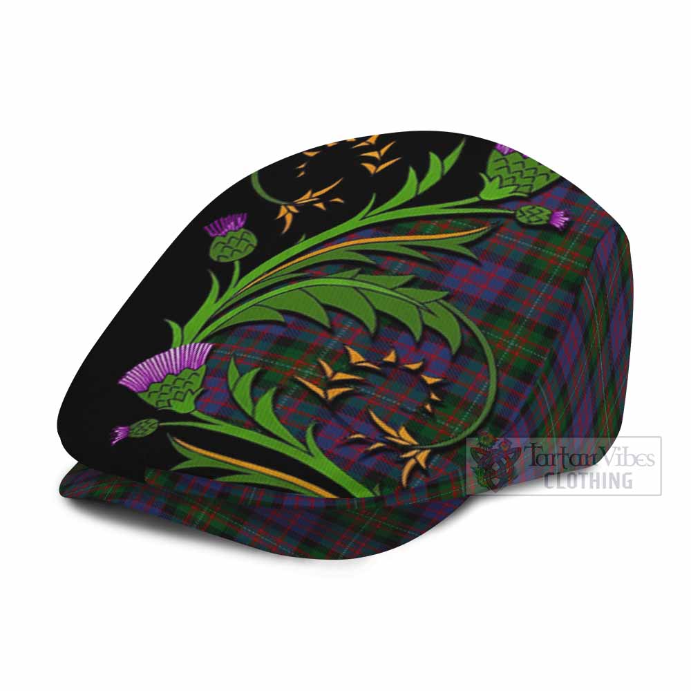 MacDonell (McDonell) Tartan Flat Cap, Jeff Cap Scottish Thistle Pride Heritage Art - Tartan Vibes Clothing