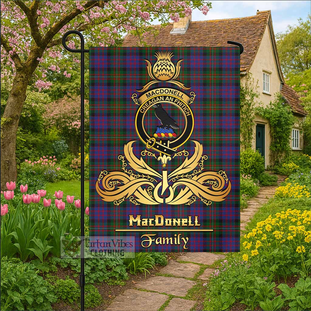 MacDonell (McDonell) Tartan Garden Flag with Highland Thistle Cherish Family Crest Style - Tartan Vibes Clothing