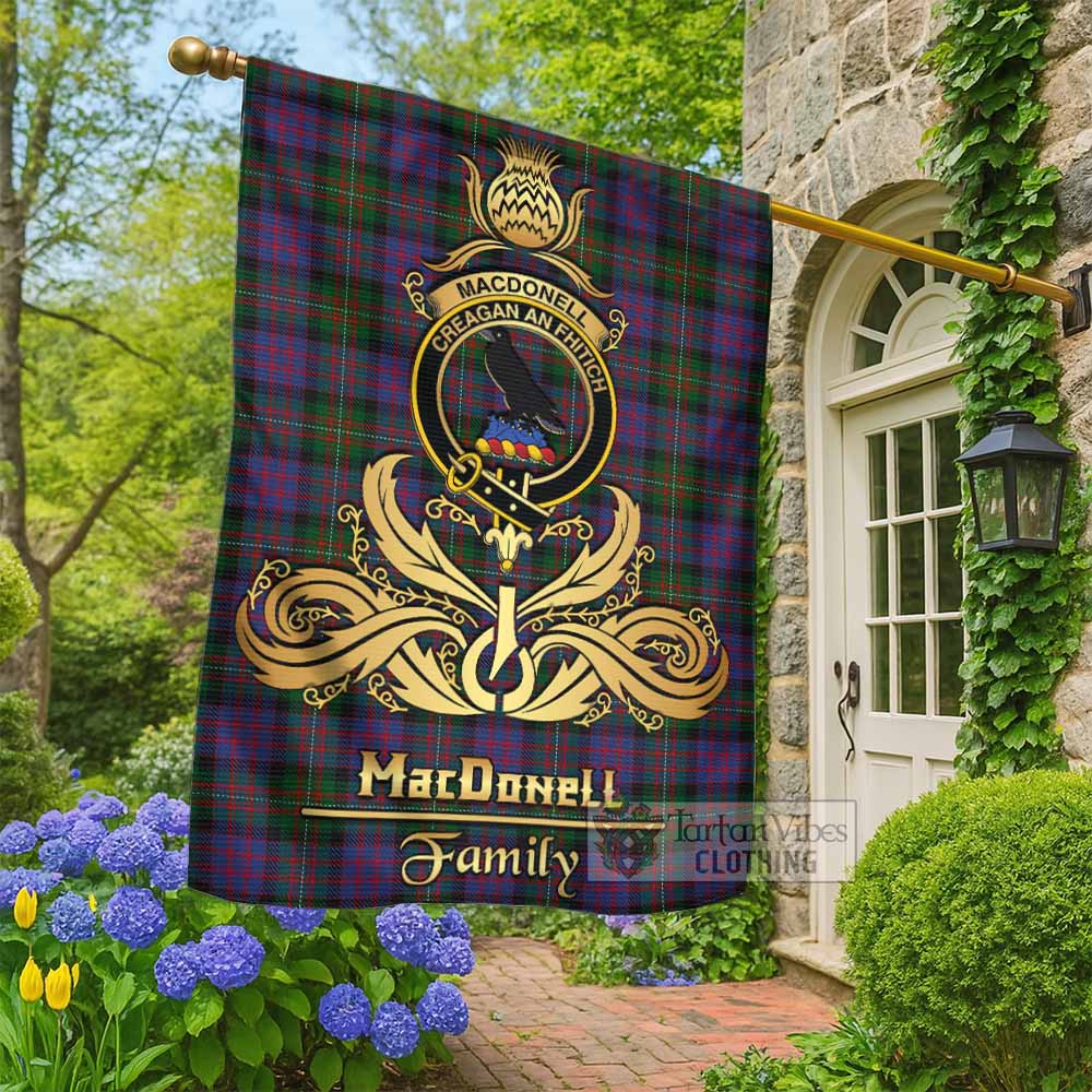 MacDonell (McDonell) Tartan Garden Flag with Highland Thistle Cherish Family Crest Style - Tartan Vibes Clothing