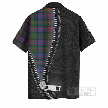 MacDonell (McDonell) Tartan Hawaiian Shirt New Zealand Pattern Unique Zipper Stylized