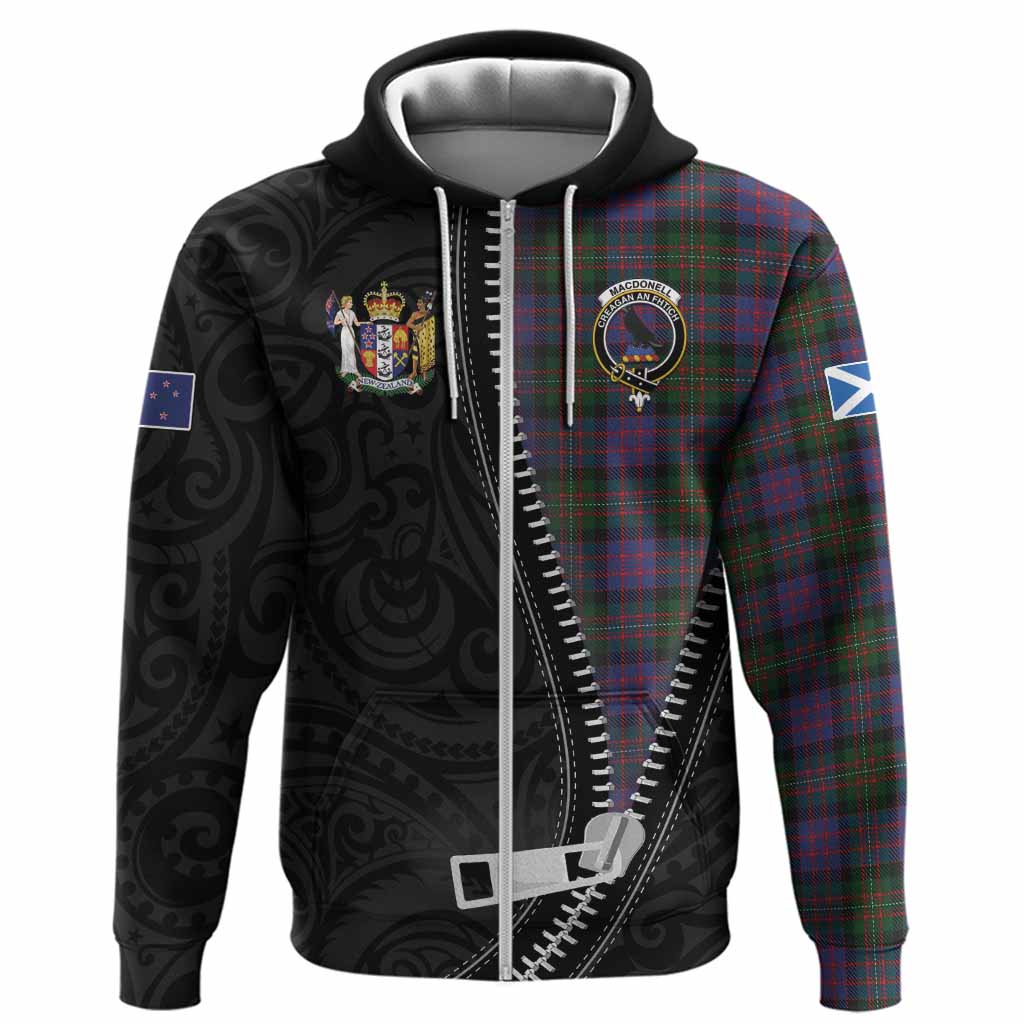 MacDonell (McDonell) Tartan Hoodie New Zealand Pattern Unique Zipper Stylized