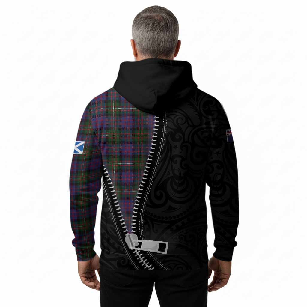 MacDonell (McDonell) Tartan Hoodie New Zealand Pattern Unique Zipper Stylized