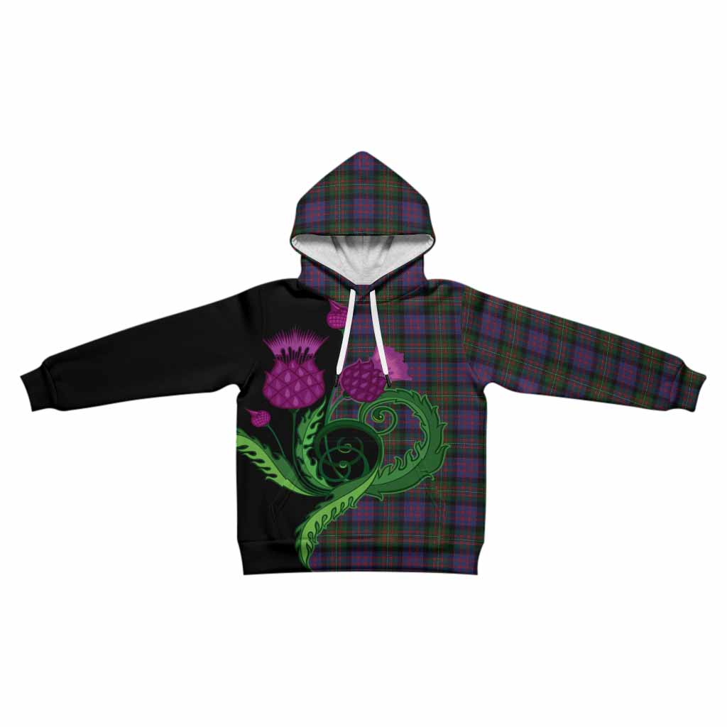 MacDonell (McDonell) Tartan Kid Hoodie Traditional Scottish Thistle